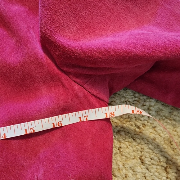 Genuine Leather Danier Hot Pink Suede Jacket, vintage, Y2K - Picture 7 of 9